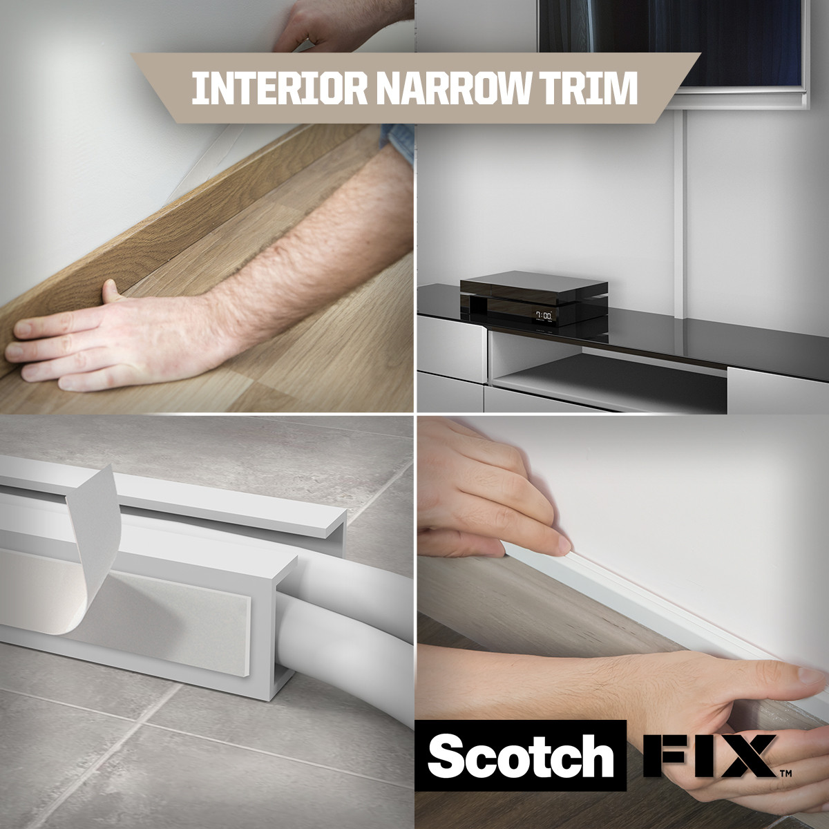 Taśma montażowa dwustronna wewnętrzna Scotch-Fix™ 19mmx5m Scotch-Fix™
